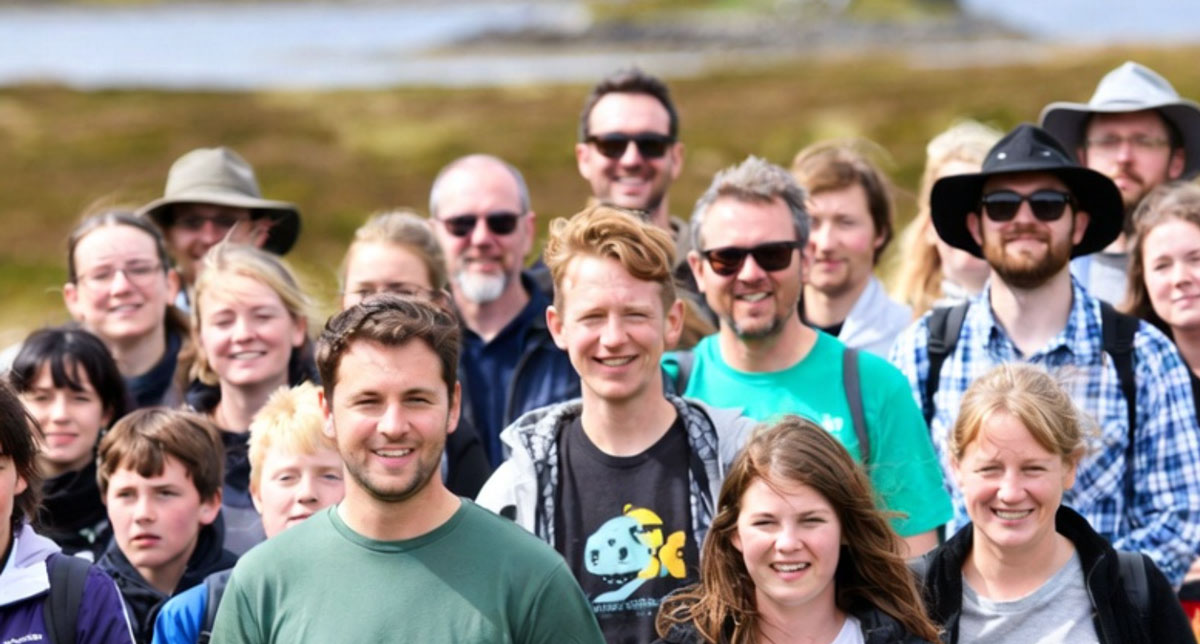 Group of diverse young people smiling and supporting each other